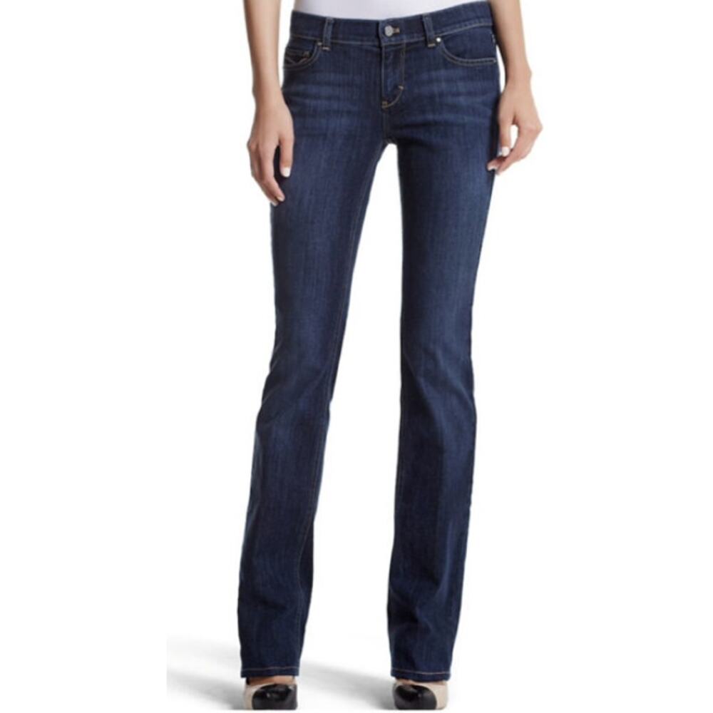 White House Black Market Mid Rise Slim Fit Denim Bootcut Jeans Blue Women's 4S